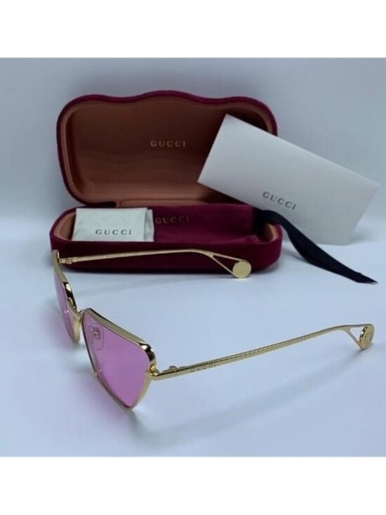 New - GUCCI Pink Geometric Ladies Sunglasses GG0538S 005 63 main image 9